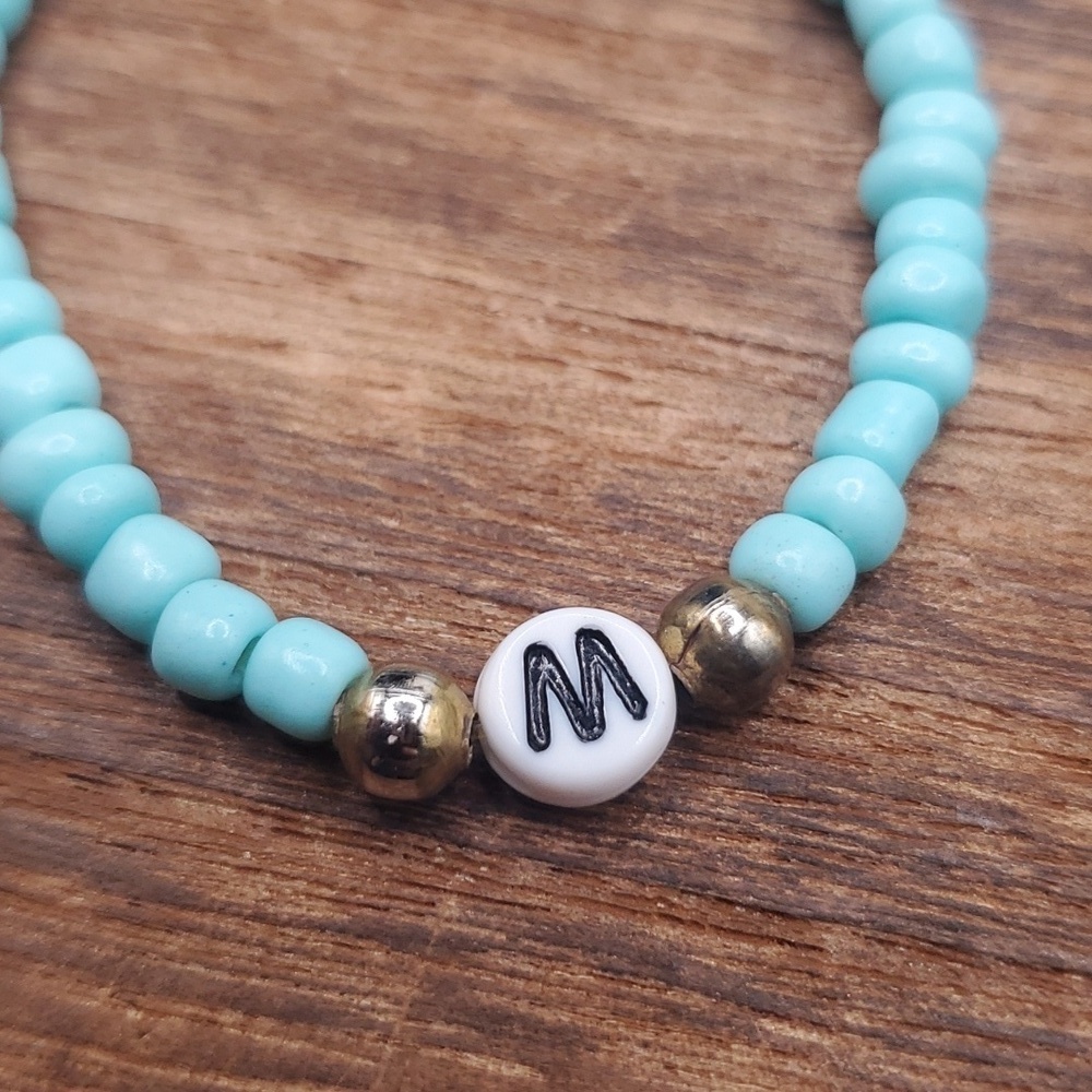 3/$20 B2803 initial M bracelet‎ - Picture 2 of 3